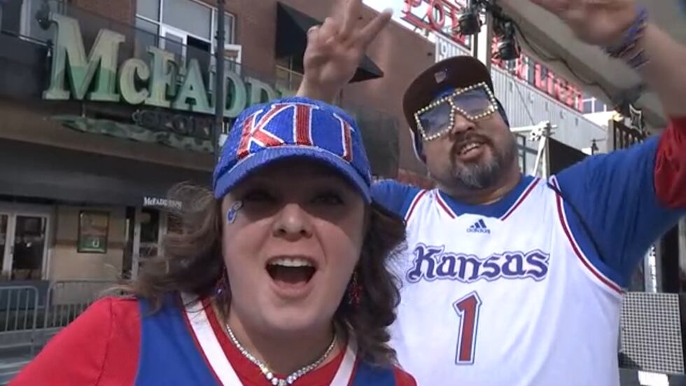 Amanda Weinbeck and Mikey Escobar came to the Big XII Tournment from Topkea to show their...