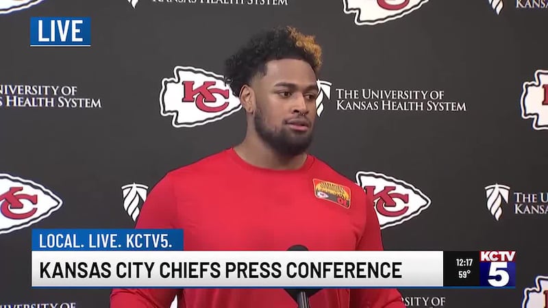 The Chiefs selected Simmons with the 32nd overall pick in the NFL Draft.