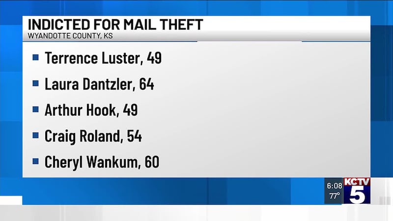 Five former post office employees have been charged in connection with the theft of packages...